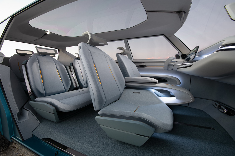 Ghế ngồi bên trong xe điện Kia EV9