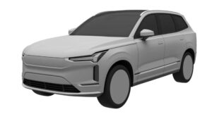 Hình ảnh phía trước xe điện Volvo EXC90