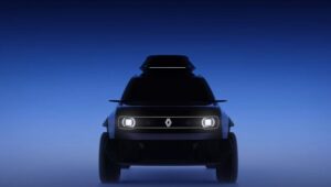 Lộ diện ảnh teaser xe điện Renault 4 trước ngày ra mắt