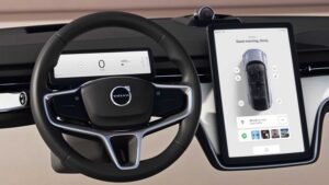Volvo EX90 tiết lộ bảng điều khiển với hai màn hình