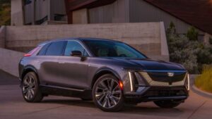 Nội thất Cadillac Lyriq 2024 được trang bị da thật