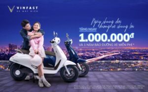 VinFast tặng quà khi khách hàng mua xe máy điện vào dịp Valentine