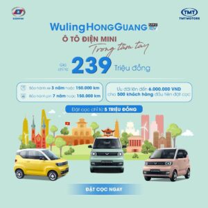 Wuling Hongguang Mini EV giá chỉ từ 239 triệu đồng