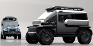 Toyota thiết kế Baby Lunar Cruiser chạy điện lấy cảm hứng từ chiếc FJ Land Cruiser