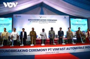 VinFast khởi công nhà máy xe điện tại Indonesia